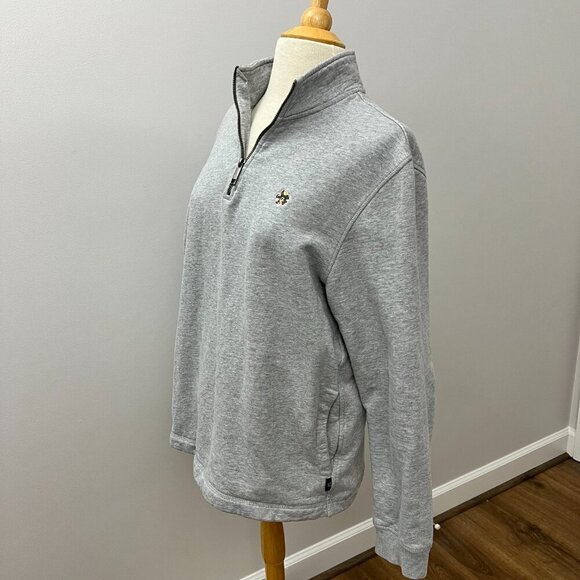 Ted Baker Men’s Gray Kilburn Half Zip Sweatshirt Sz L - Picture 13 of 14